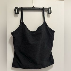 Spacedye Slim Racerback Cropped Tank in Black, like new